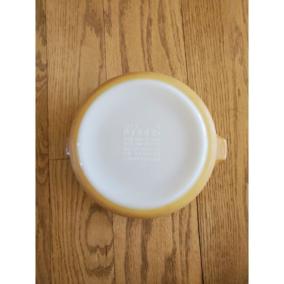 Vintage Pyrex 473-B Butterfly Gold 1L 6" Casserole Dish (w/ wear GUC) Retro - Picture 7 of 10